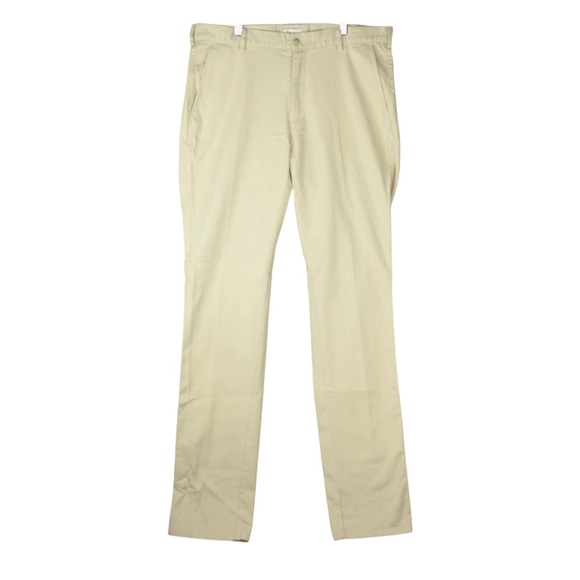 PETER MILLAR Men Sateen Stretch Cotton 5 Pocket Chino Pants Sz 34 NWT Khaki